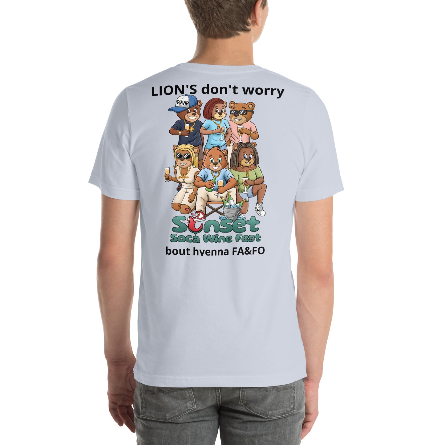 Lions Sunset Soca Unisex t-shirt