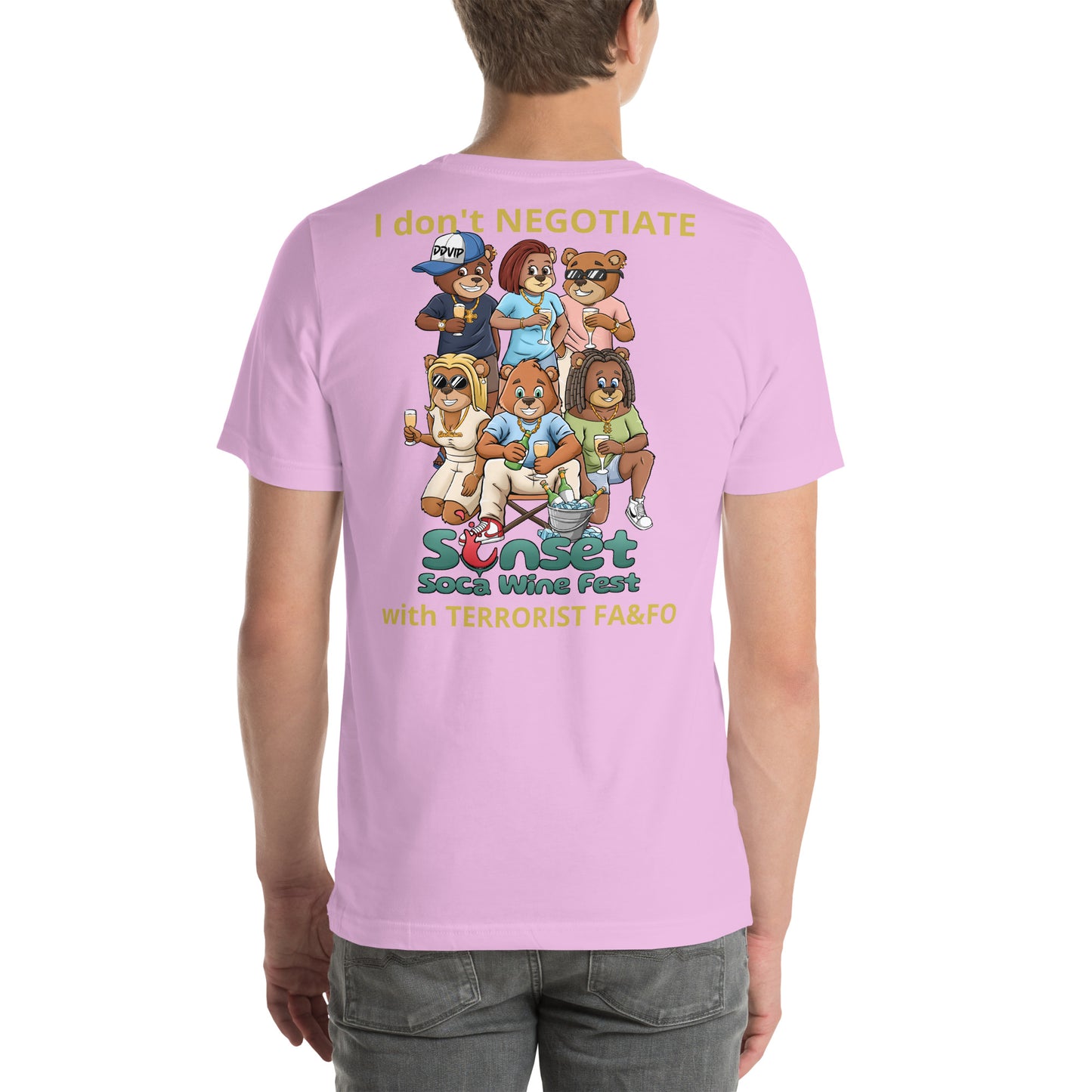 Sunset Soca Don't Negotiate Unisex t-shirt