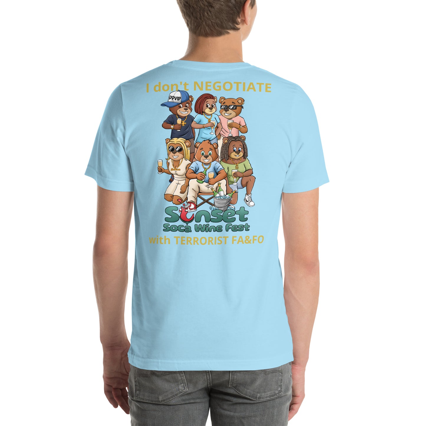 Sunset Soca Don't Negotiate Unisex t-shirt