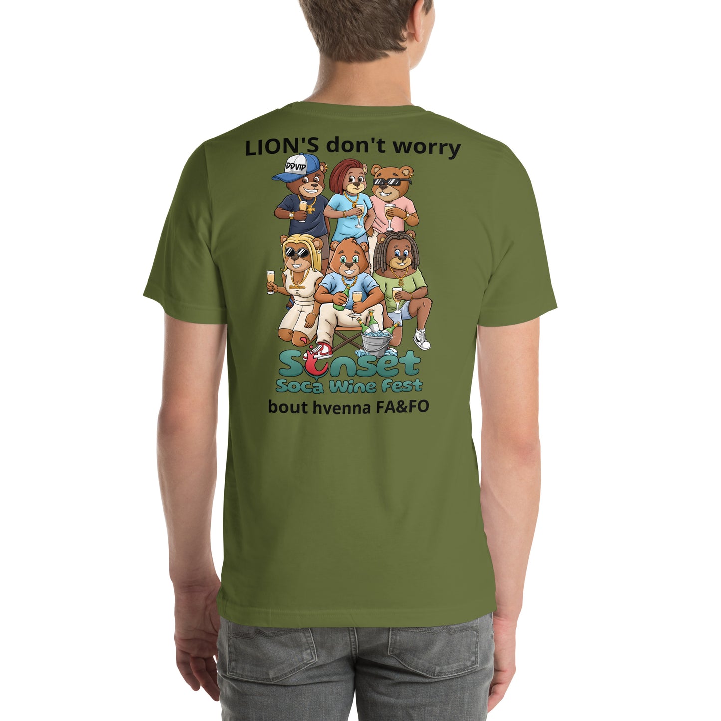 Lions Don't Sunset Soca Unisex t-shirt