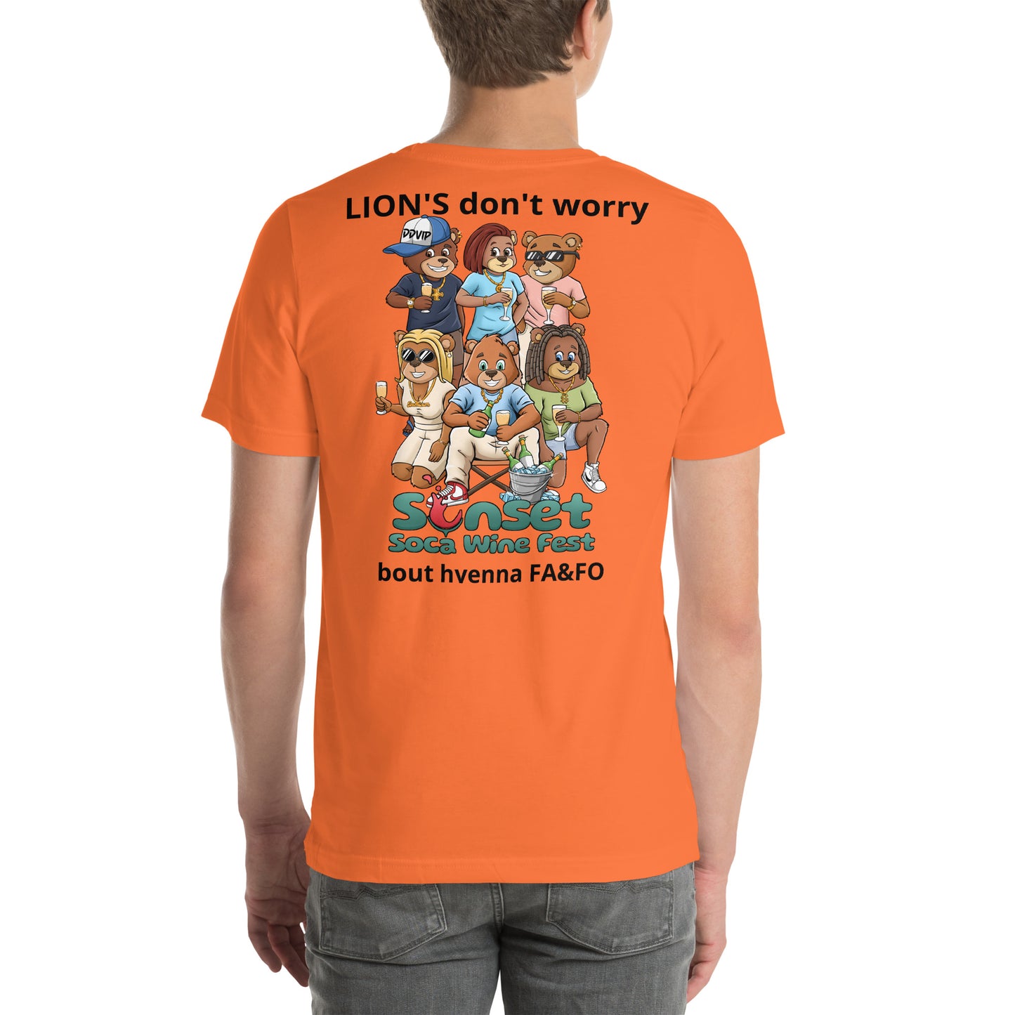 Lions Don't Sunset Soca Unisex t-shirt