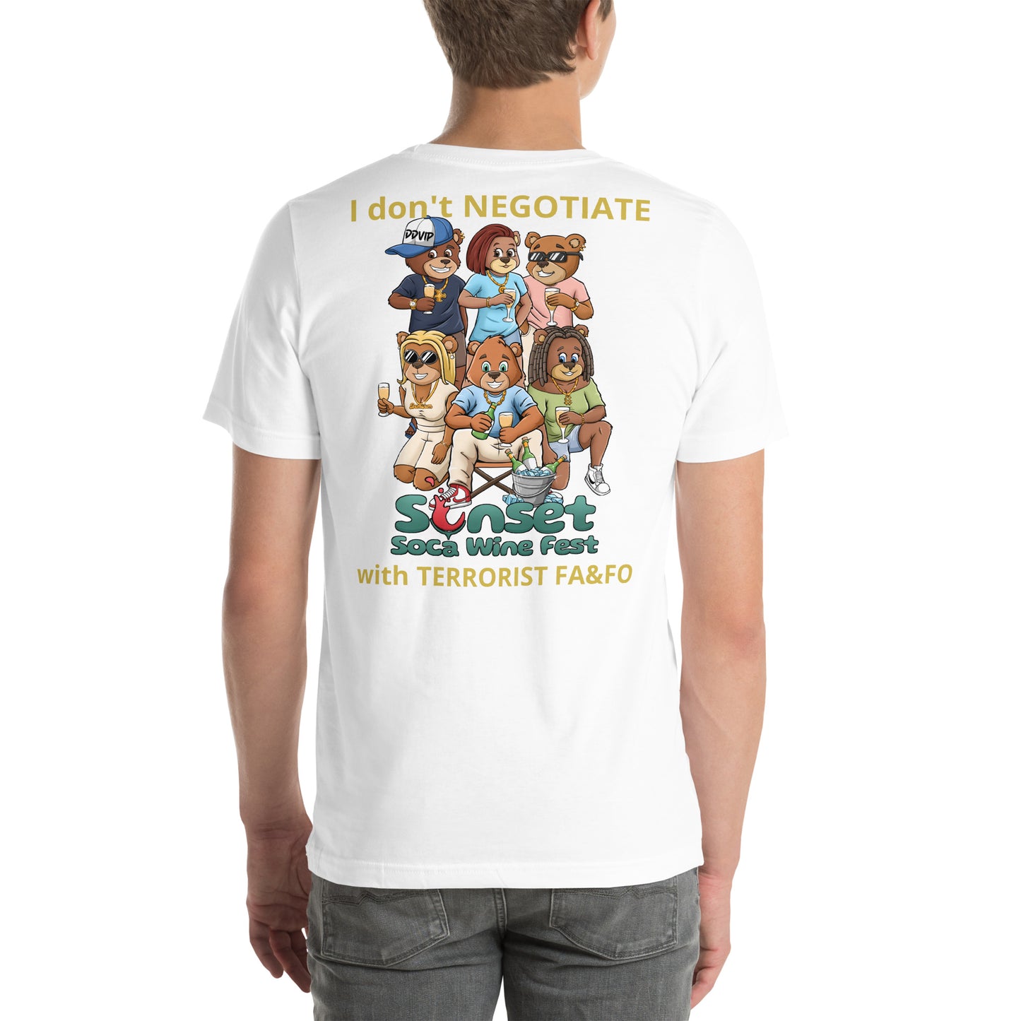 Sunset Soca Don't Negotiate Unisex t-shirt