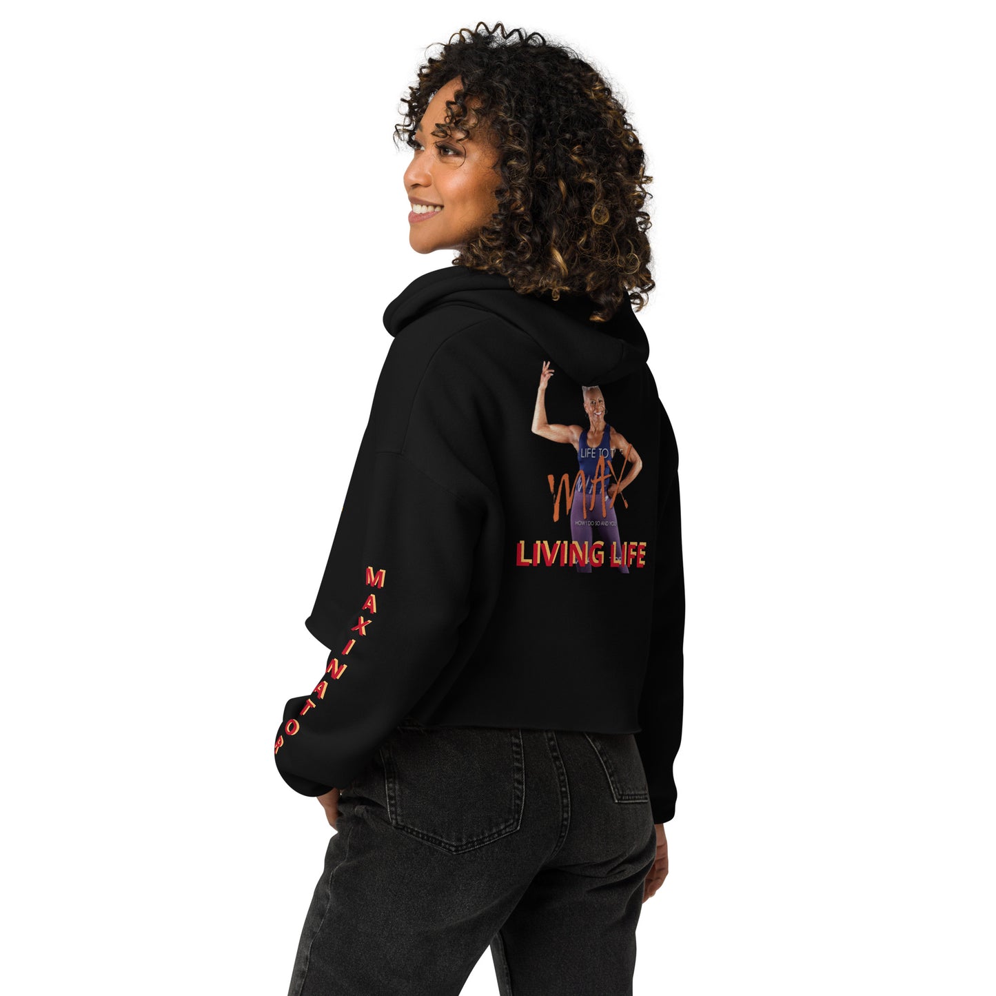 Livn2max Crop Hoodie