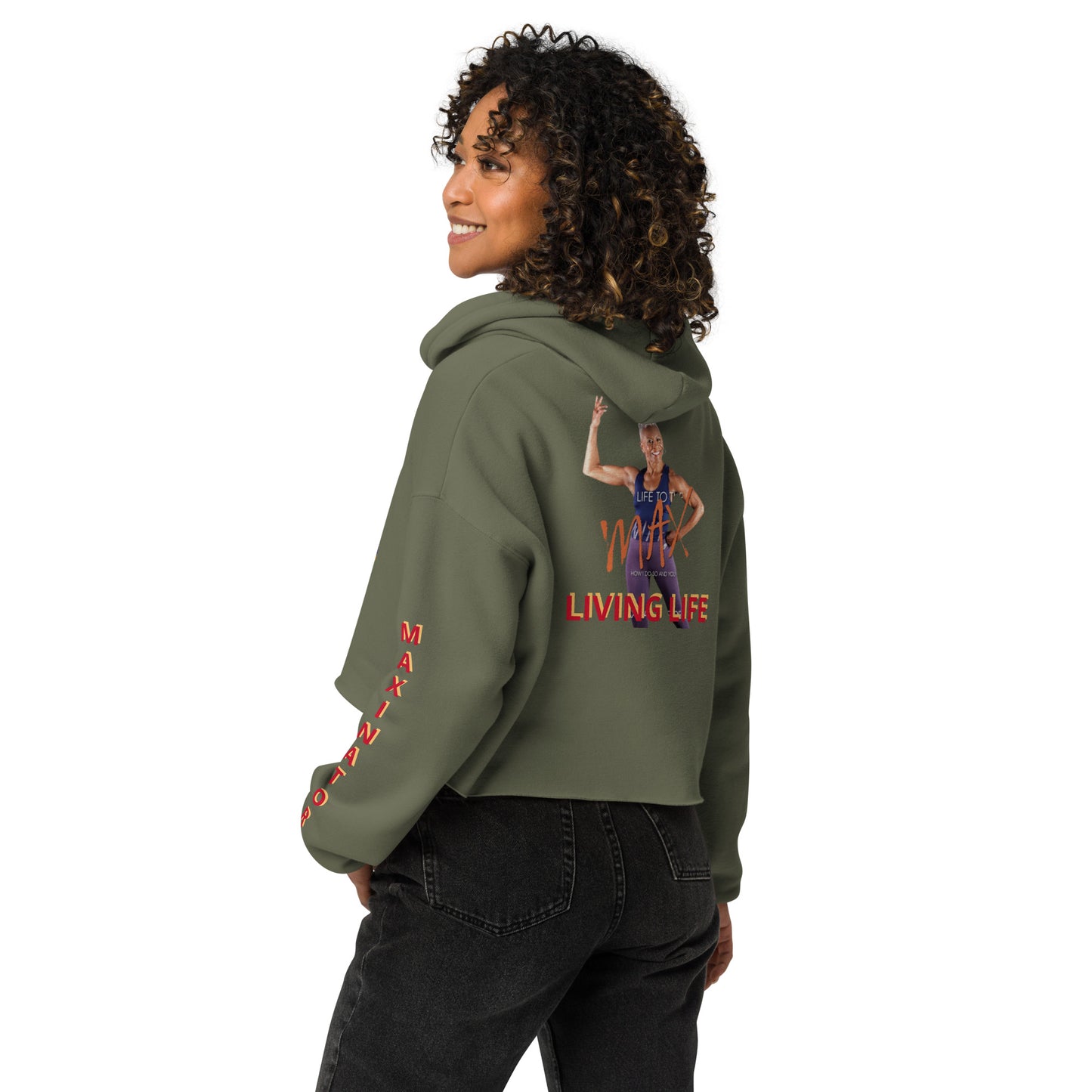 Livn2max Crop Hoodie