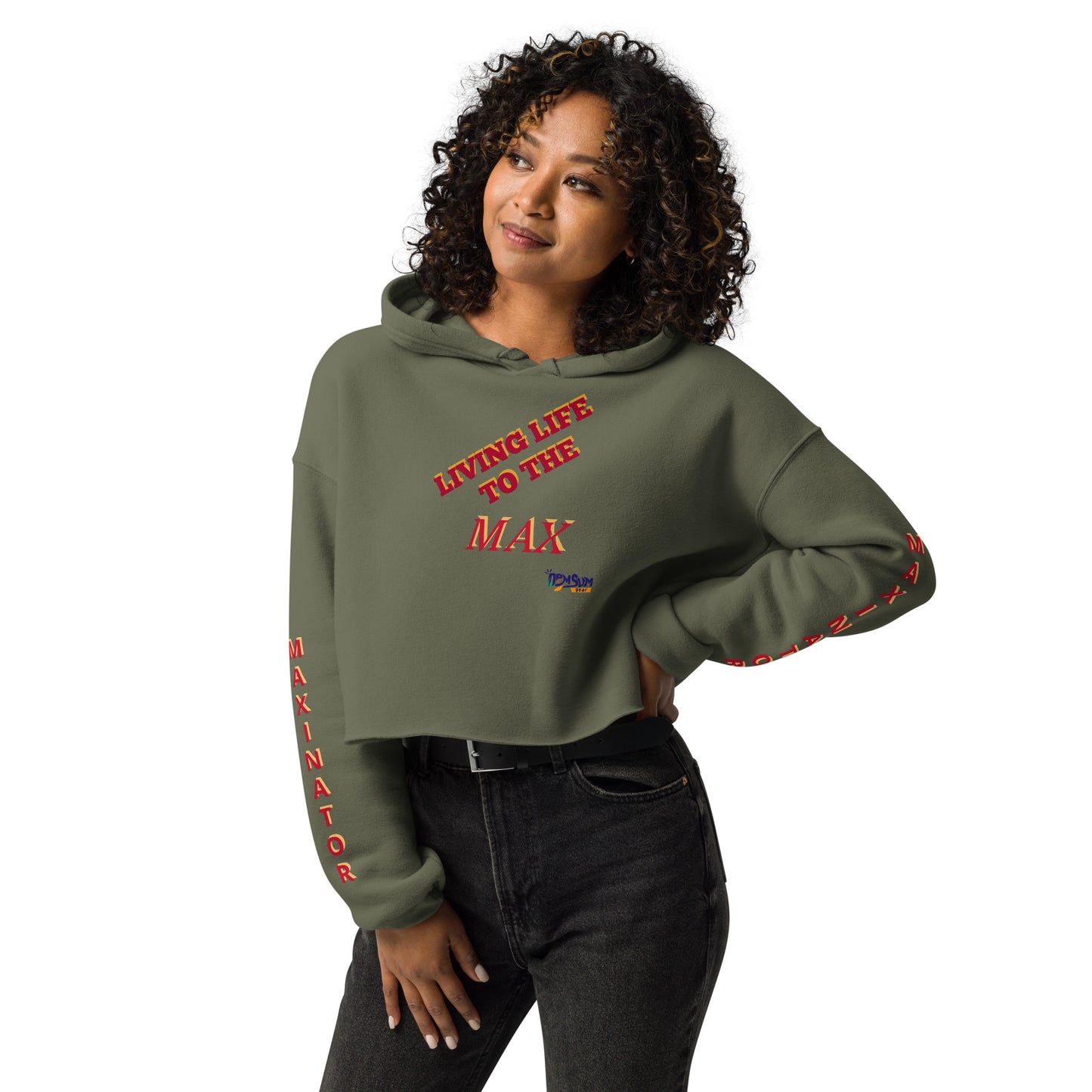 Livn2max Crop Hoodie