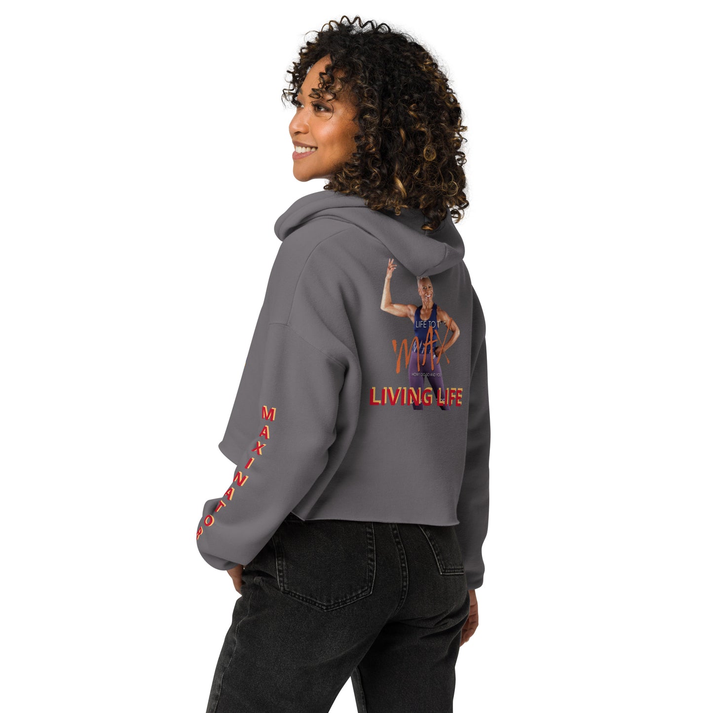 Livn2max Crop Hoodie