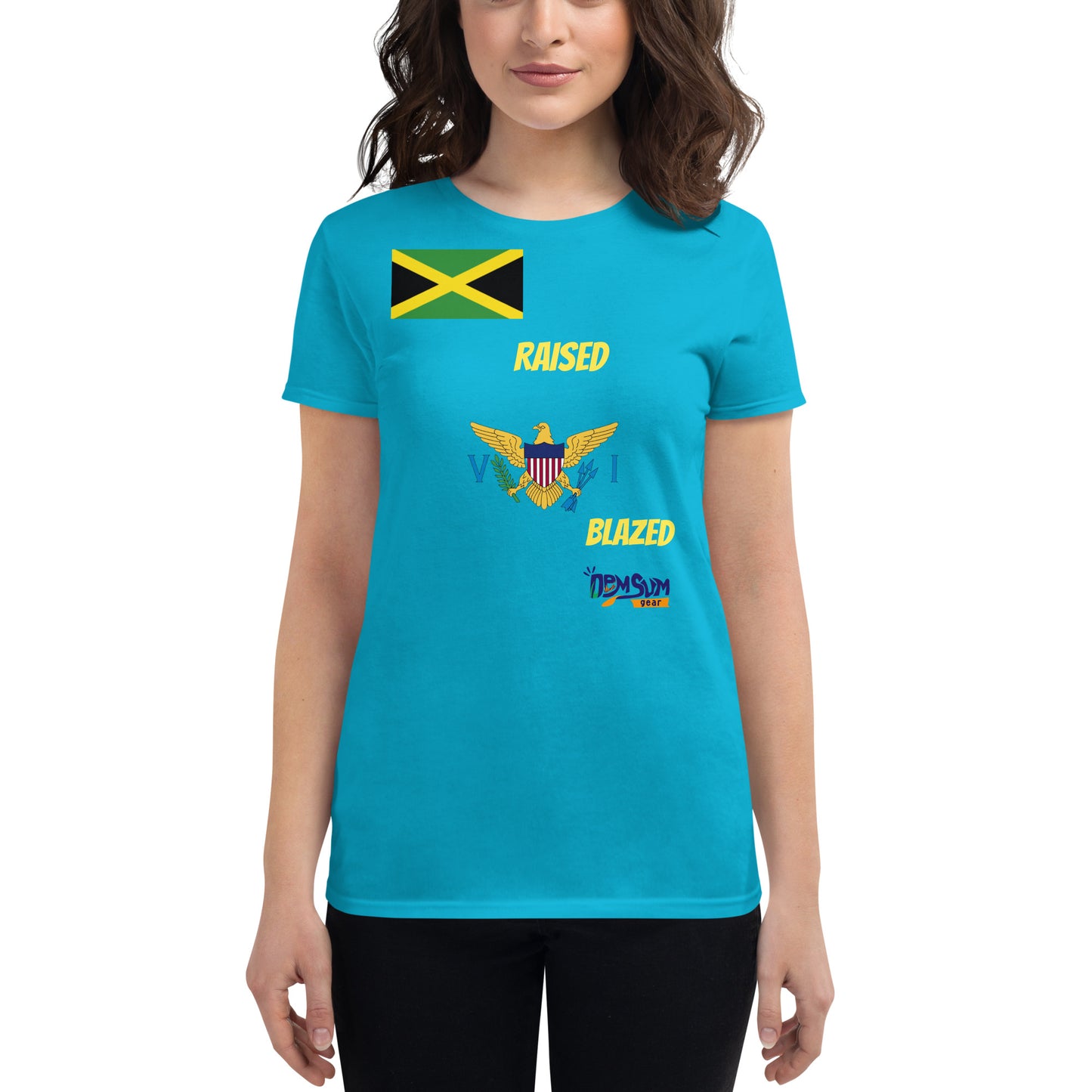 JA raised VI Blazed Women's short sleeve t-shirt