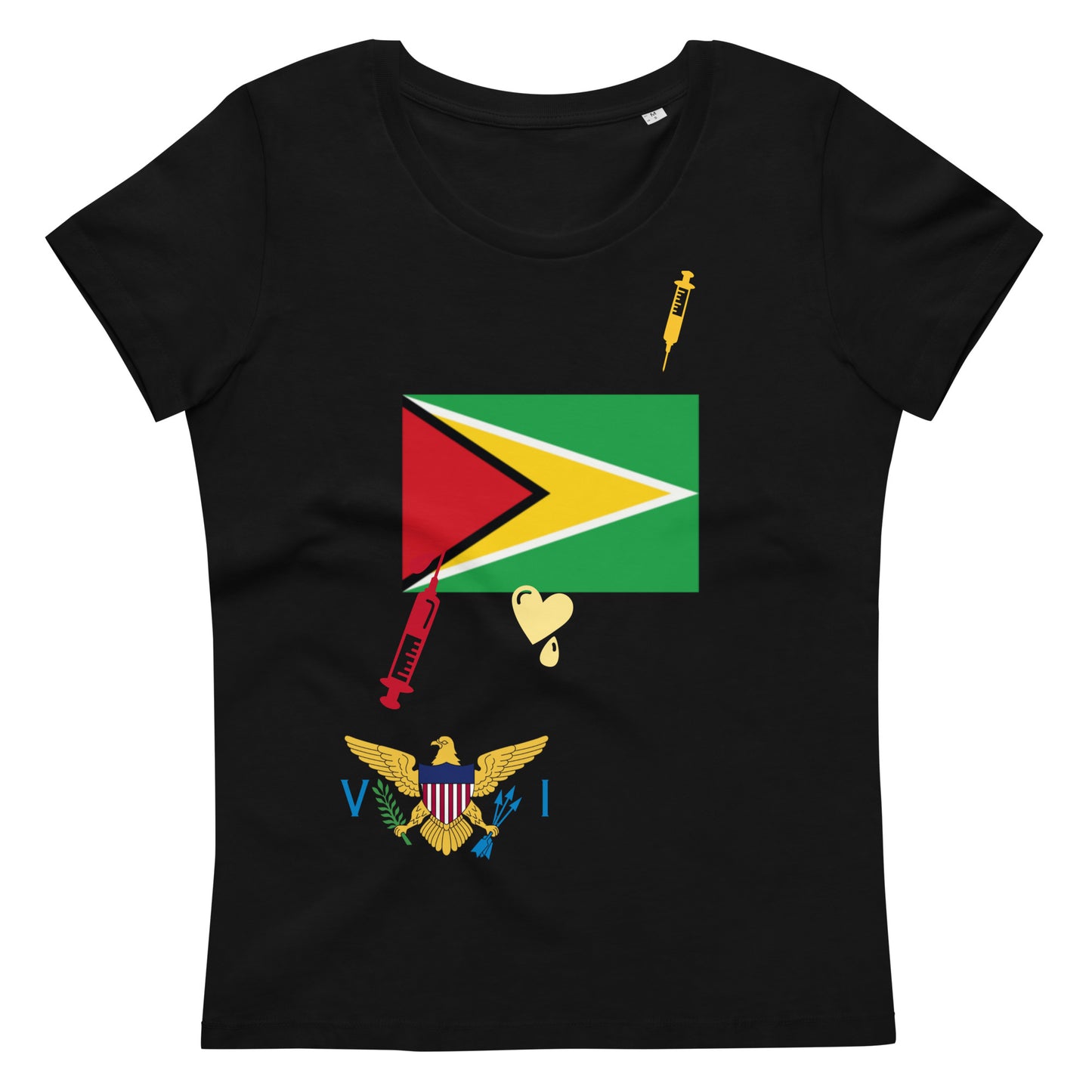 VI INj. Guyana Women's fitted eco tee