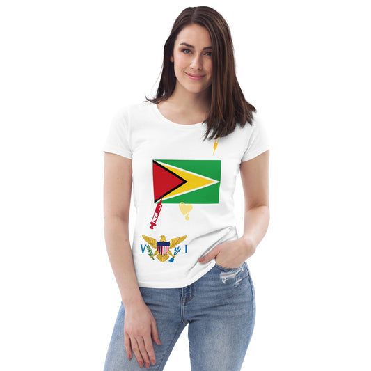 VI INj. Guyana Women's fitted eco tee