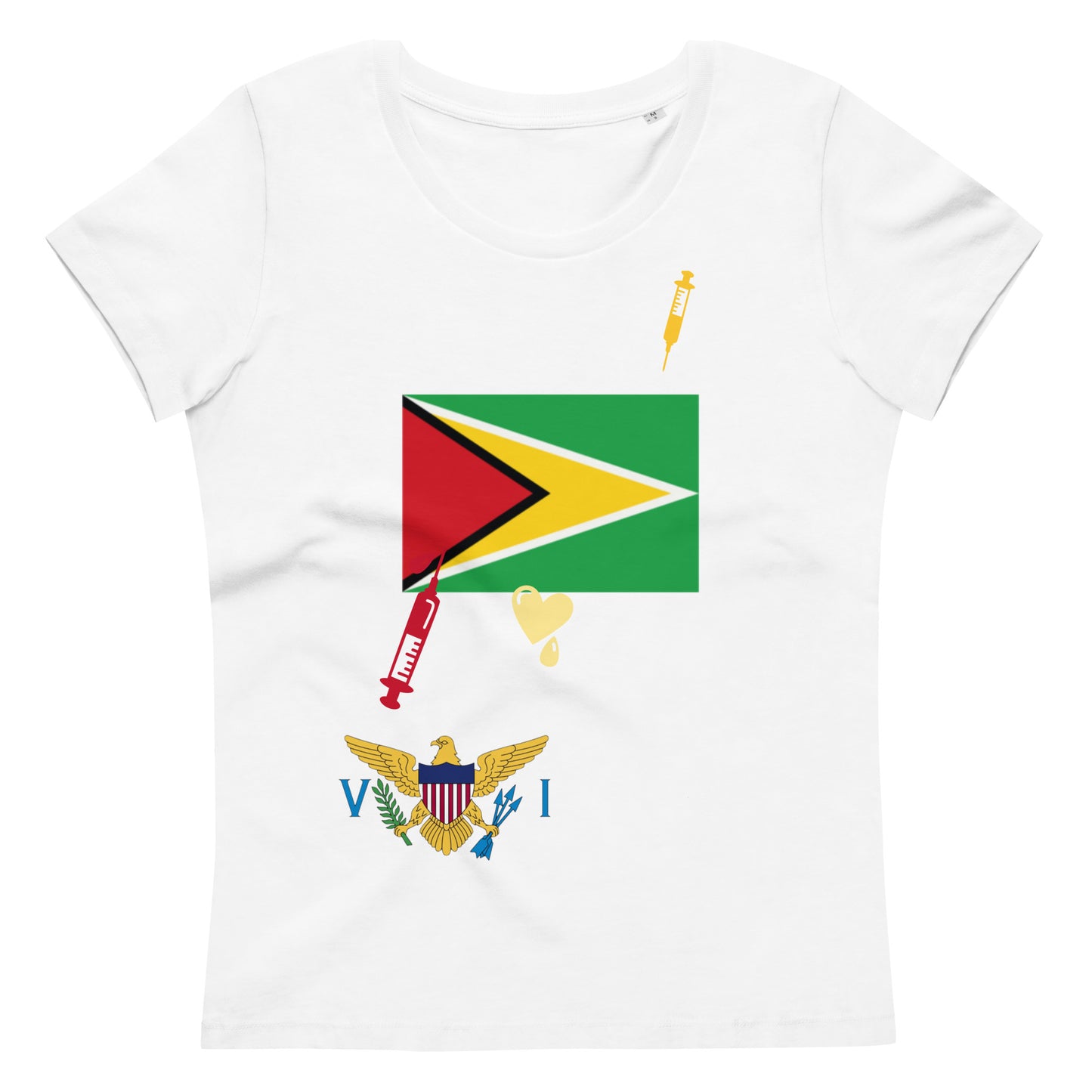 VI INj. Guyana Women's fitted eco tee