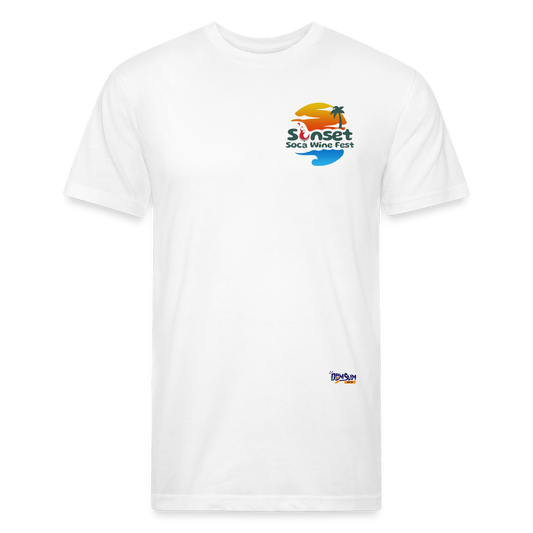 Sunset Char & Barcode Fitted - white