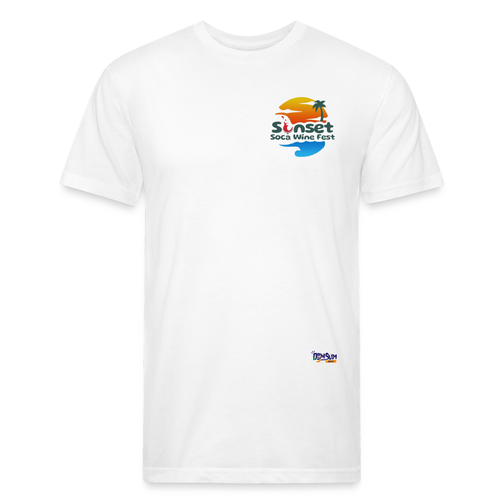 Sunset Char & Barcode Fitted - white