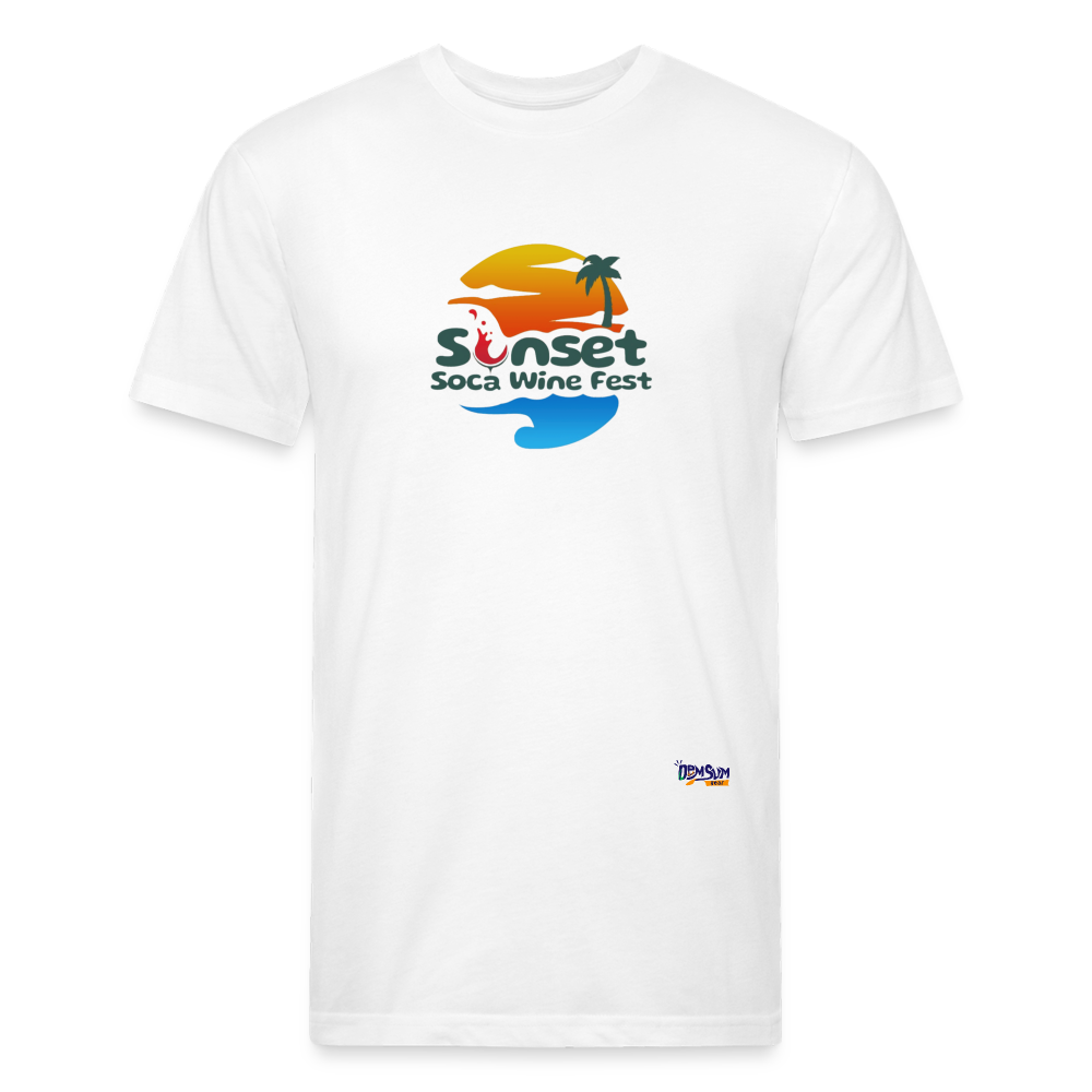 Big Sunset front Fitted - white