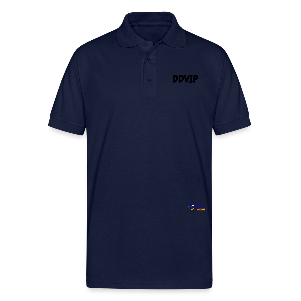 DDVIP Gildan Unisex 50/50 Jersey Polo - navy
