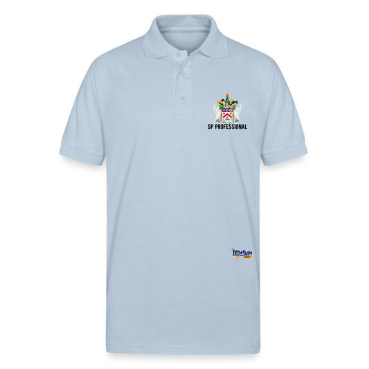 SP St Kitts n Nevis  Unisex 50/50 Jersey Polo - light blue