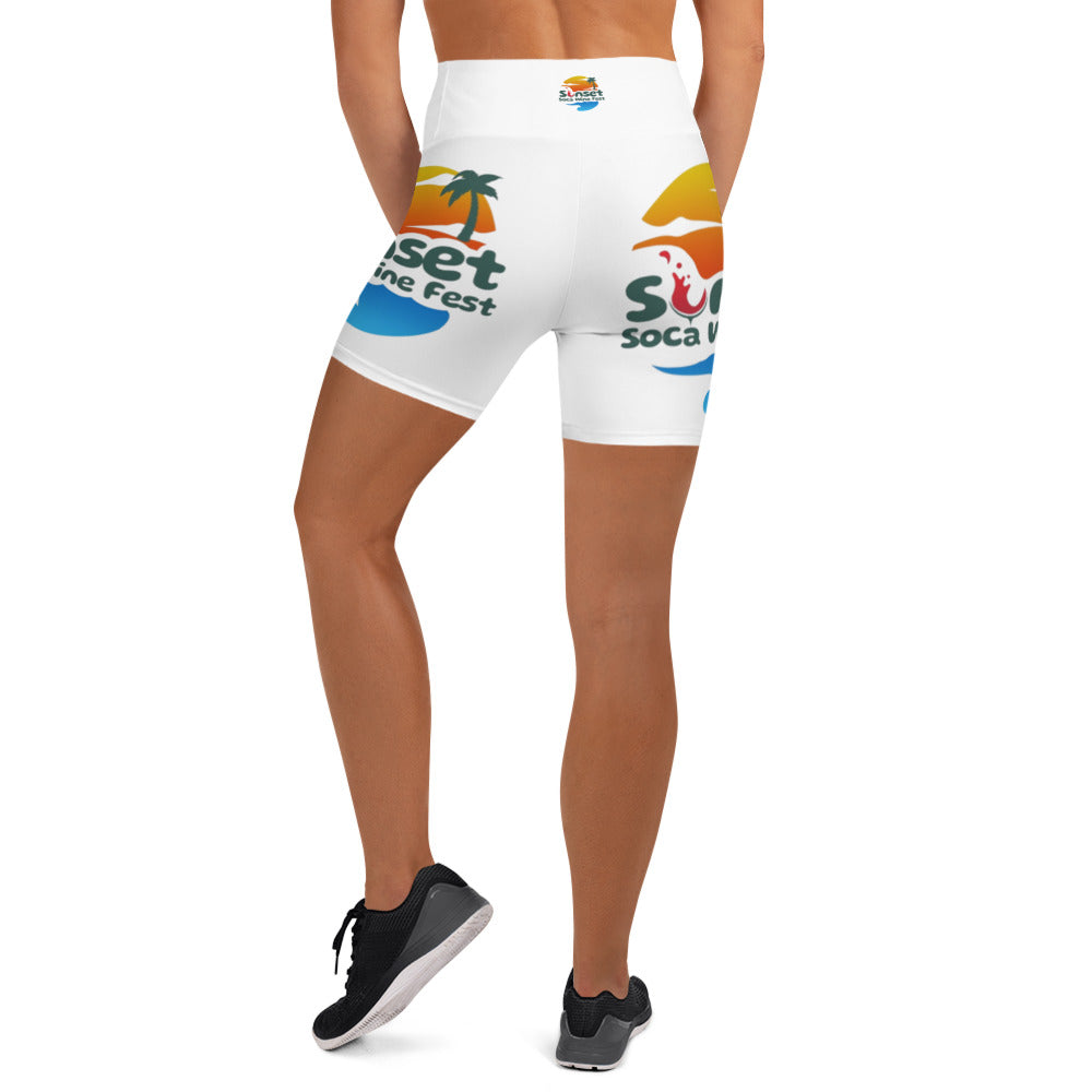 Sunset Soca Yoga Shorts