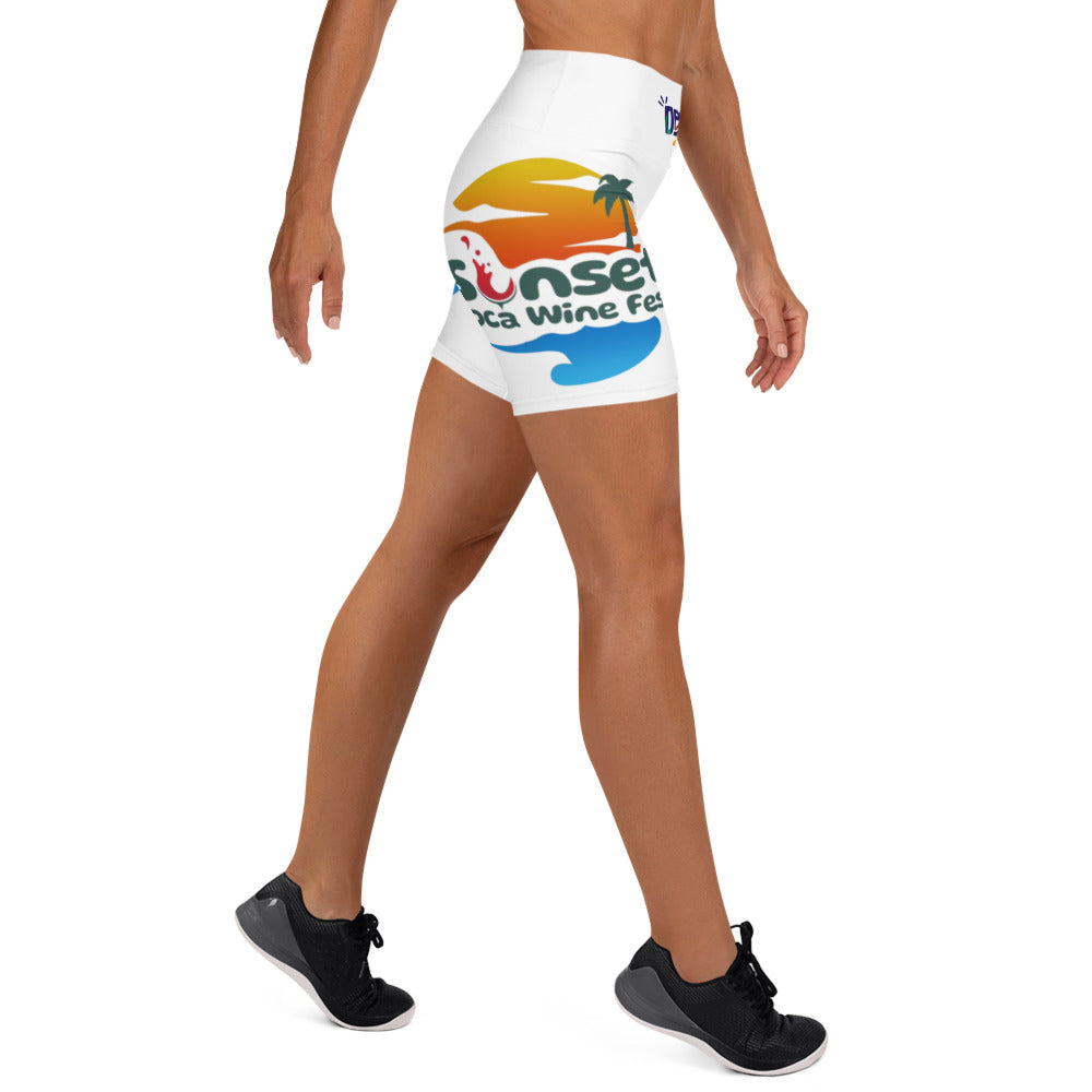 Sunset Soca Yoga Shorts