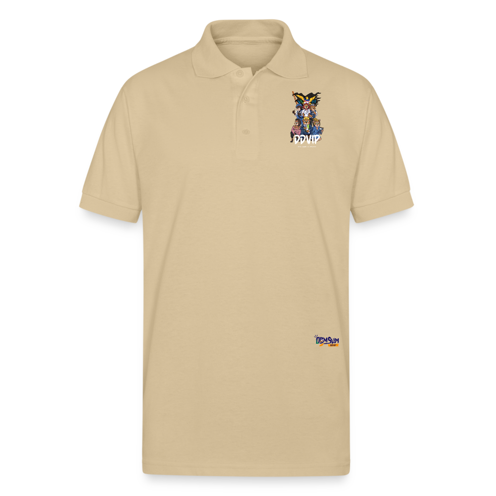 WL DDVIP Pro Gildan Unisex 50/50 Jersey Polo - Sand