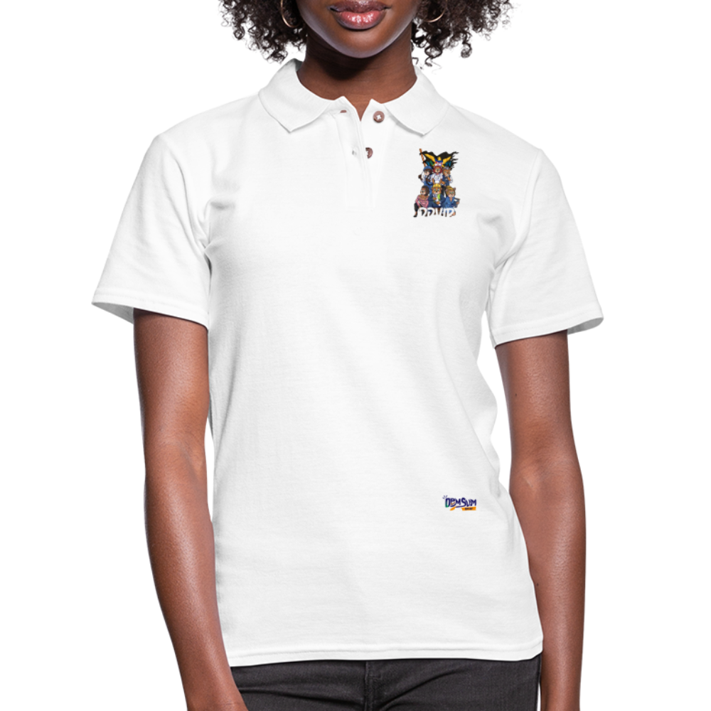 WL DDVIP Pro DDVIP Professional Women's Pique Polo Shirt - white