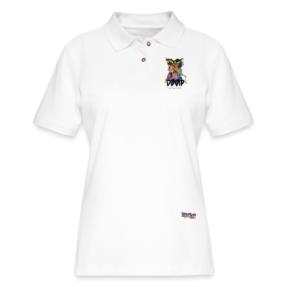 Women's DDVIP Pique Polo Shirt - white