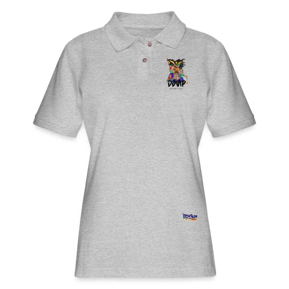 Women's DDVIP Pique Polo Shirt - heather gray