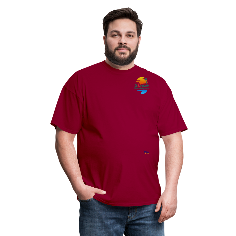 SUNSET CHARACTERS COLORFUL2 Unisex Classic T-Shirt - dark red