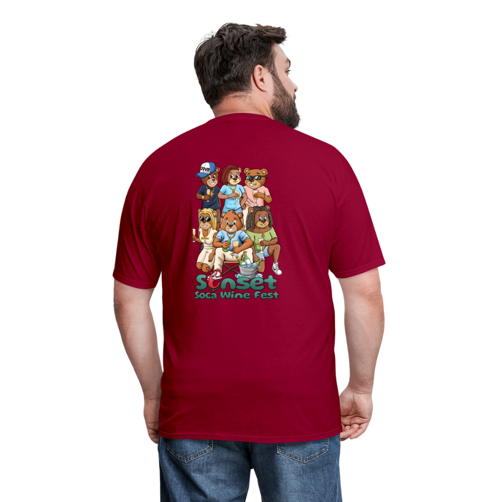SUNSET CHARACTERS COLORFUL2 Unisex Classic T-Shirt - dark red