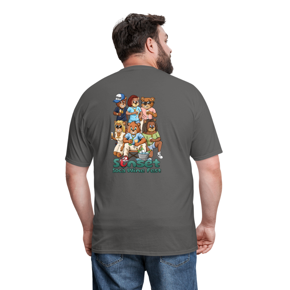 SUNSET CHARACTERS COLORFUL2 Unisex Classic T-Shirt - charcoal