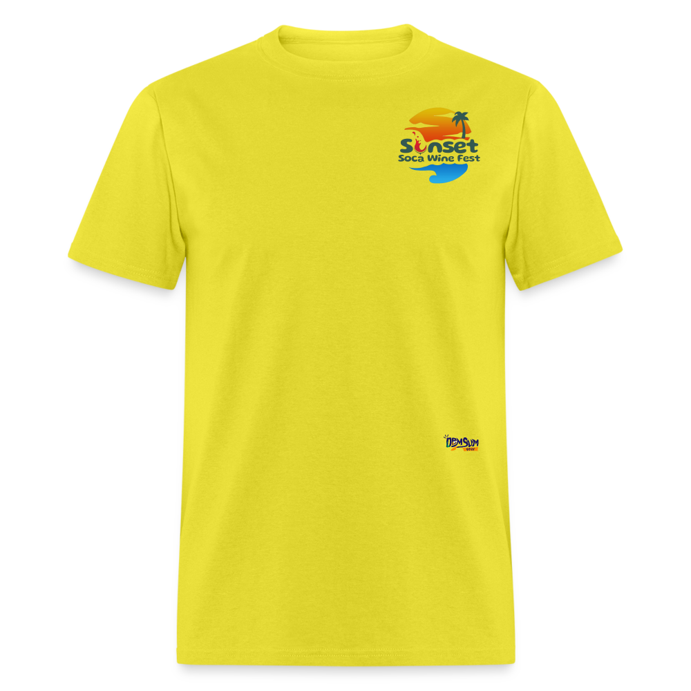 SUNSET CHARACTERS COLORFUL2 Unisex Classic T-Shirt - yellow