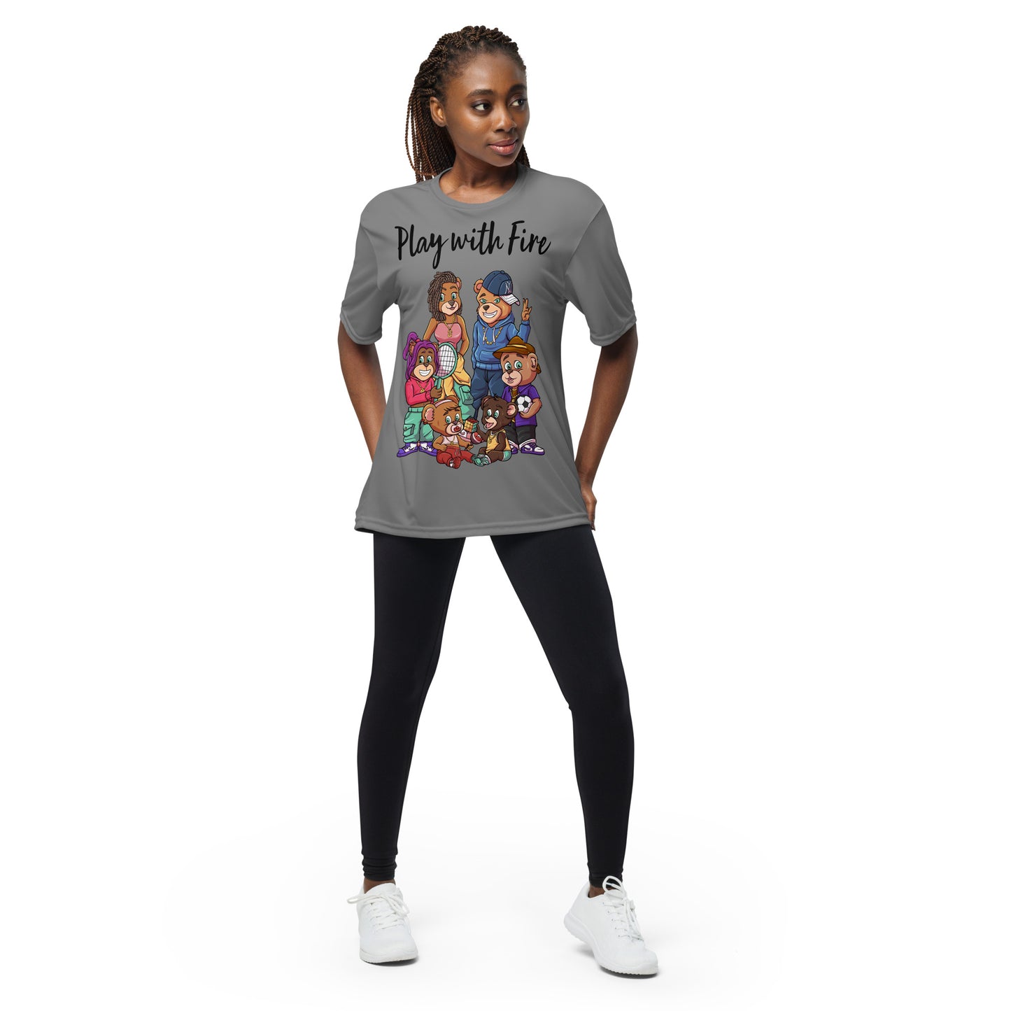 Play w fire Unisex performance crew neck t-shirt