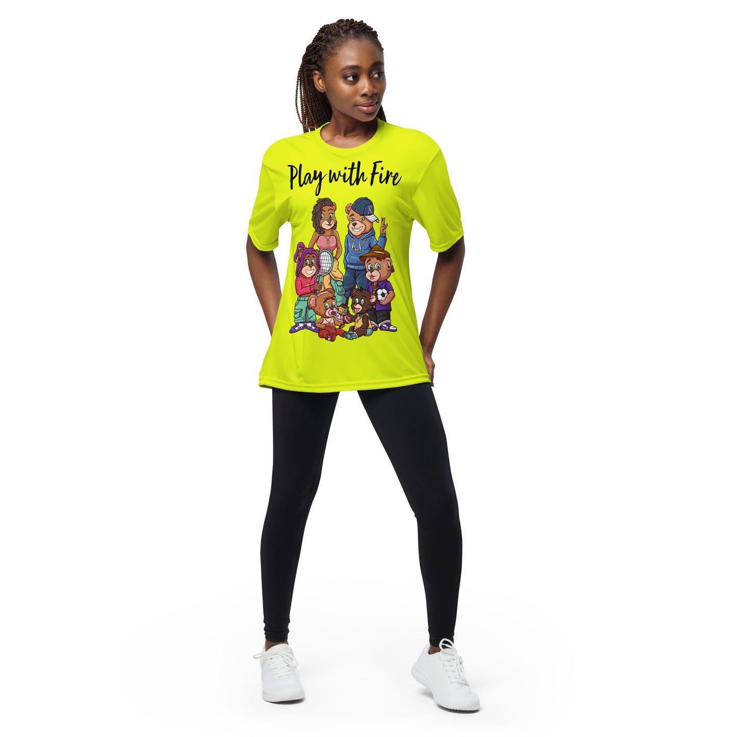 Play w fire Unisex performance crew neck t-shirt