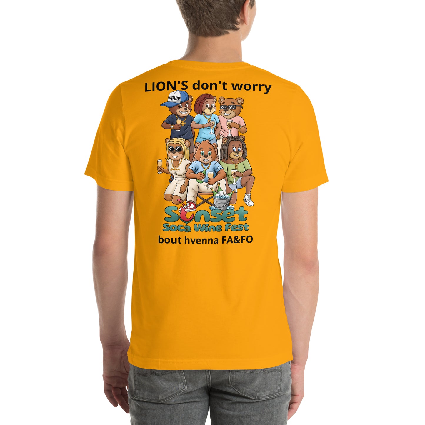 Lions Don't Sunset Soca Unisex t-shirt